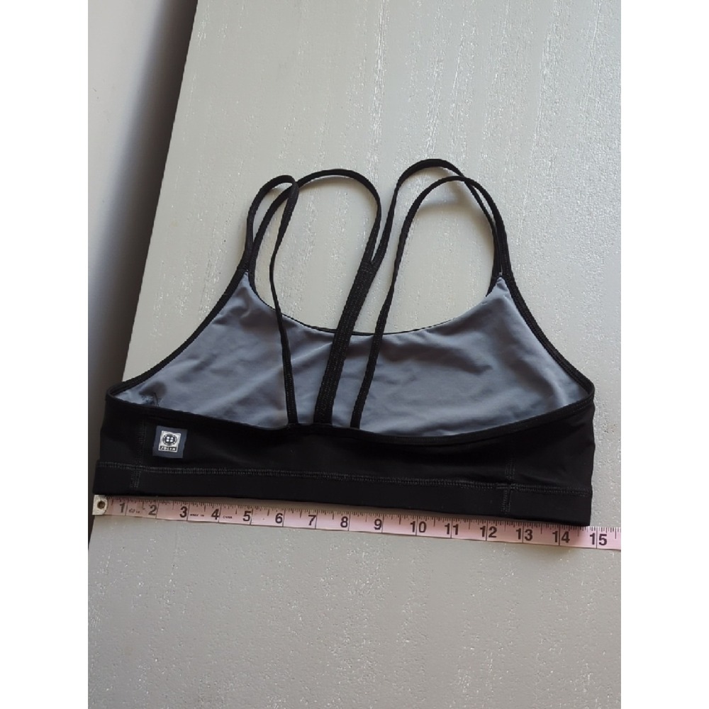 Jolyn Sports Bra Black size Large UPF 50+ Made In USA - Picture 2 of 4